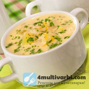 Рецепт сырного супа в мультиварке