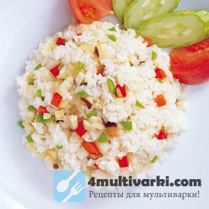 Рецепт приготовления риса с овощами в мультиварке