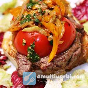 Рецепт мяса с овощами в мультиварке