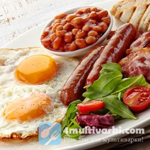 Английские блюда в традиционном английском завтраке